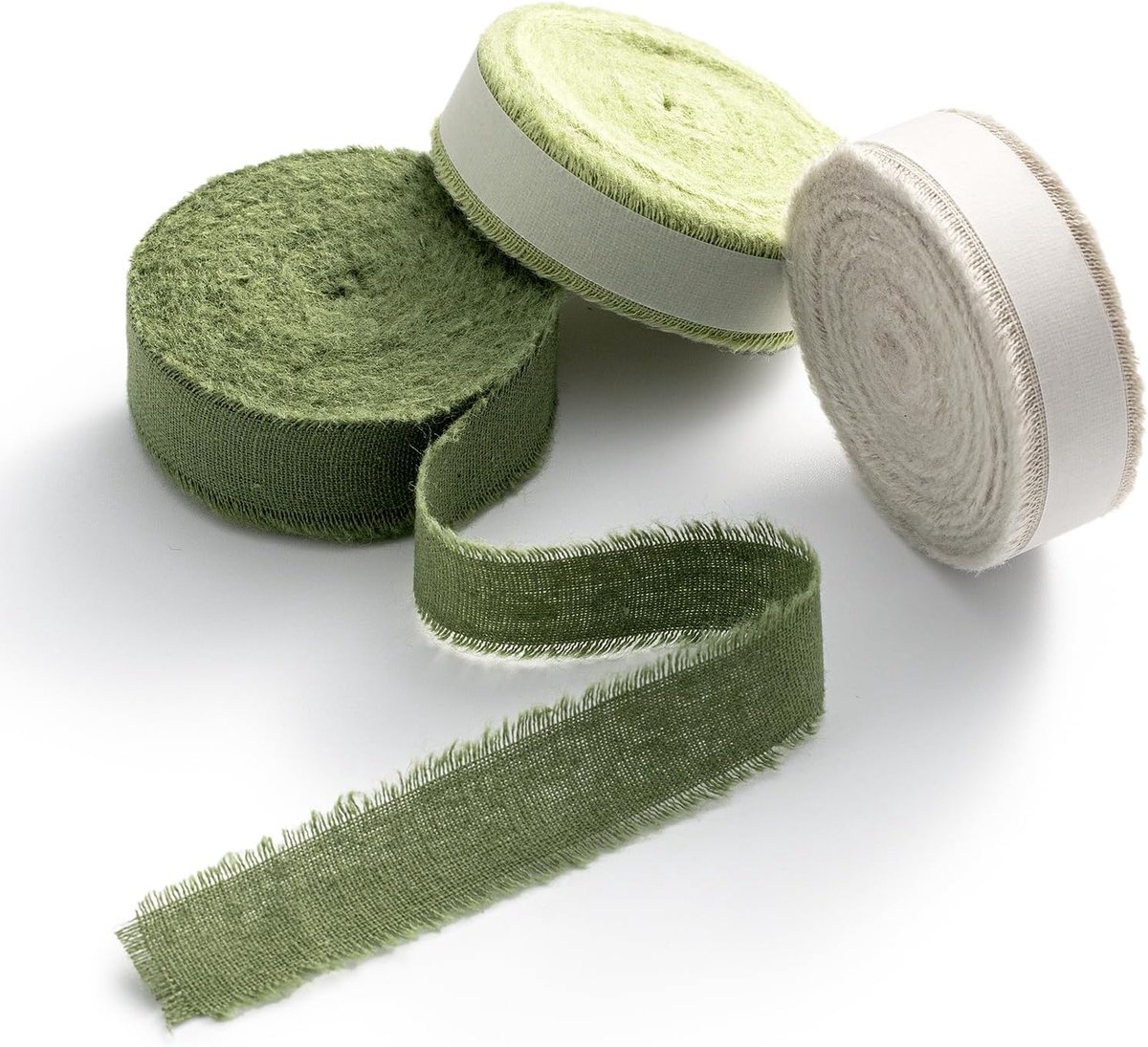 Katoenen band stoffen lint stoffen lint lint katoen cadeaulint groen