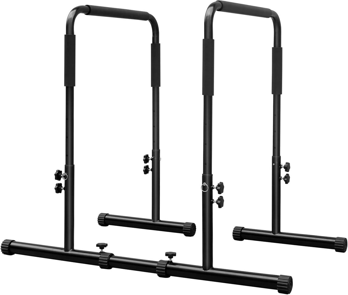 Dip Bars Station Pull Up Bars Heavy Duty Staal Parallelle Push Up Stand, Dip Station voor Thuis Gym Krachttraining Workout Fitness Oefenapparatuur