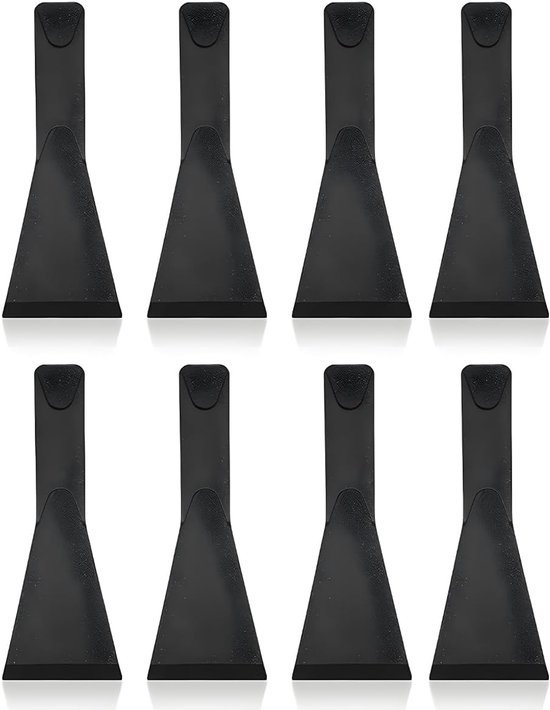 set van 8, nylon schraper, hittebestendig tot 240 graden Celsius, panneschraper voor raclette-grill, grillspatel met antiaanbaklaag, accessoires voor kaas, fondue en — afbeelding 5