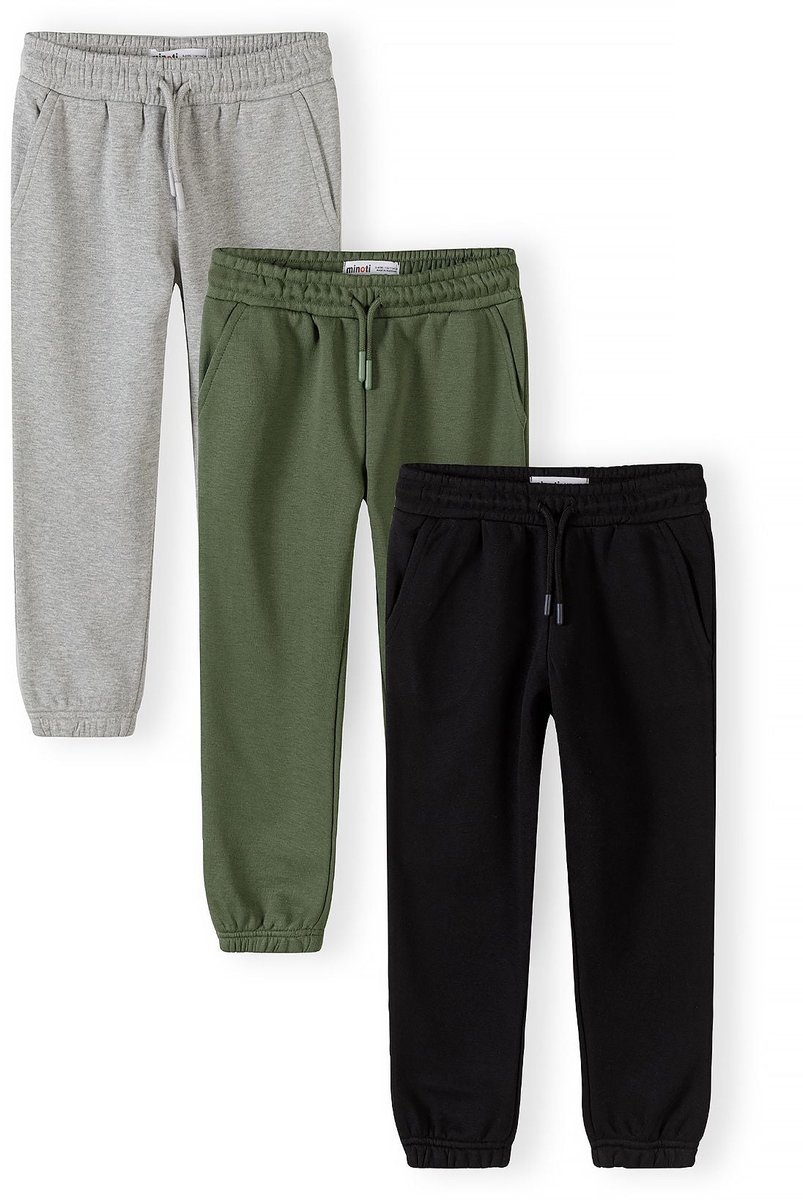 Minoti joggingbroek jongens met cargozakken - katoen - kaki