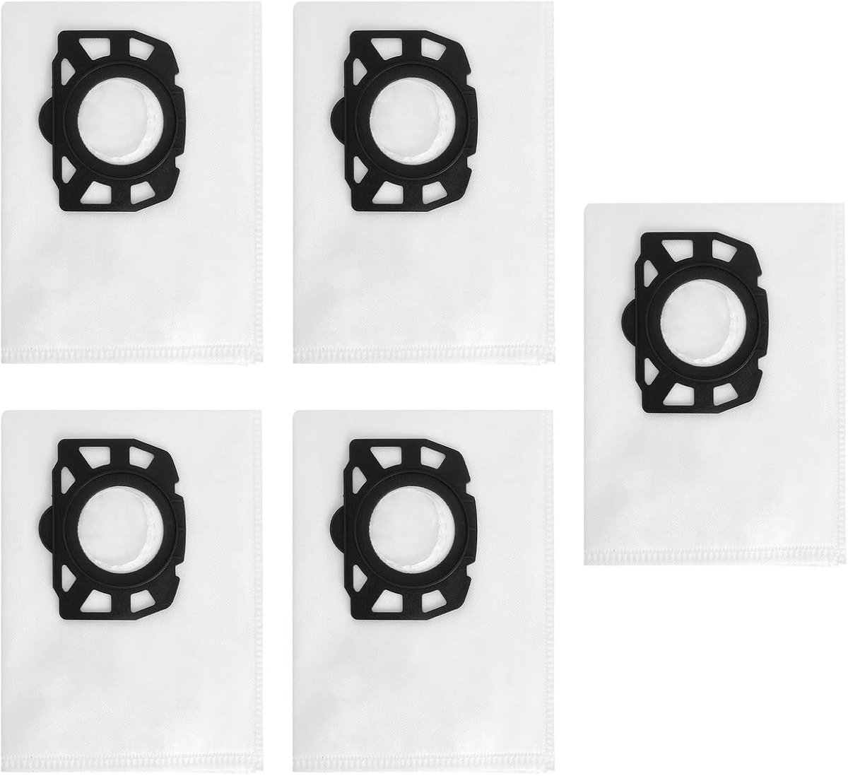 Zakken, 5 stuks, stofzuigerzakken voor Kärcher WD2, WD2 Plus, WD3, KWD1, KWD2, KWD3, SE4001 SE4002, scheurvast vliesfilterzak, stofzak voor stofzuigerzakken natte en droogzuiger