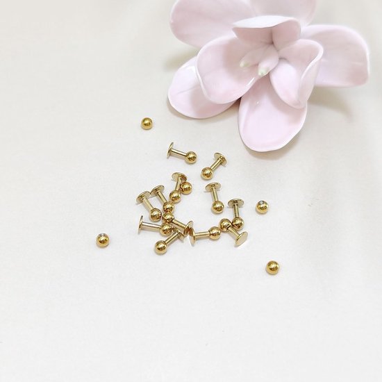 Studs Labret Bars Rvs 6-12mm Zilver Goud Zwart Helix Tragus Stud Piercing Sieraden, 4mm, Roestvrij staal — afbeelding 5