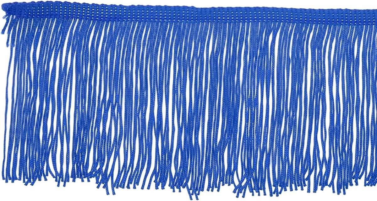 10 Yards 10 Inch Fringe Trim Kwastje Naaien Trim, Polyester Chainette voor DIY Craft Kleding Accessoires Latijnse Trouwjurk Lamp Schaduw Decoratie, Blauw