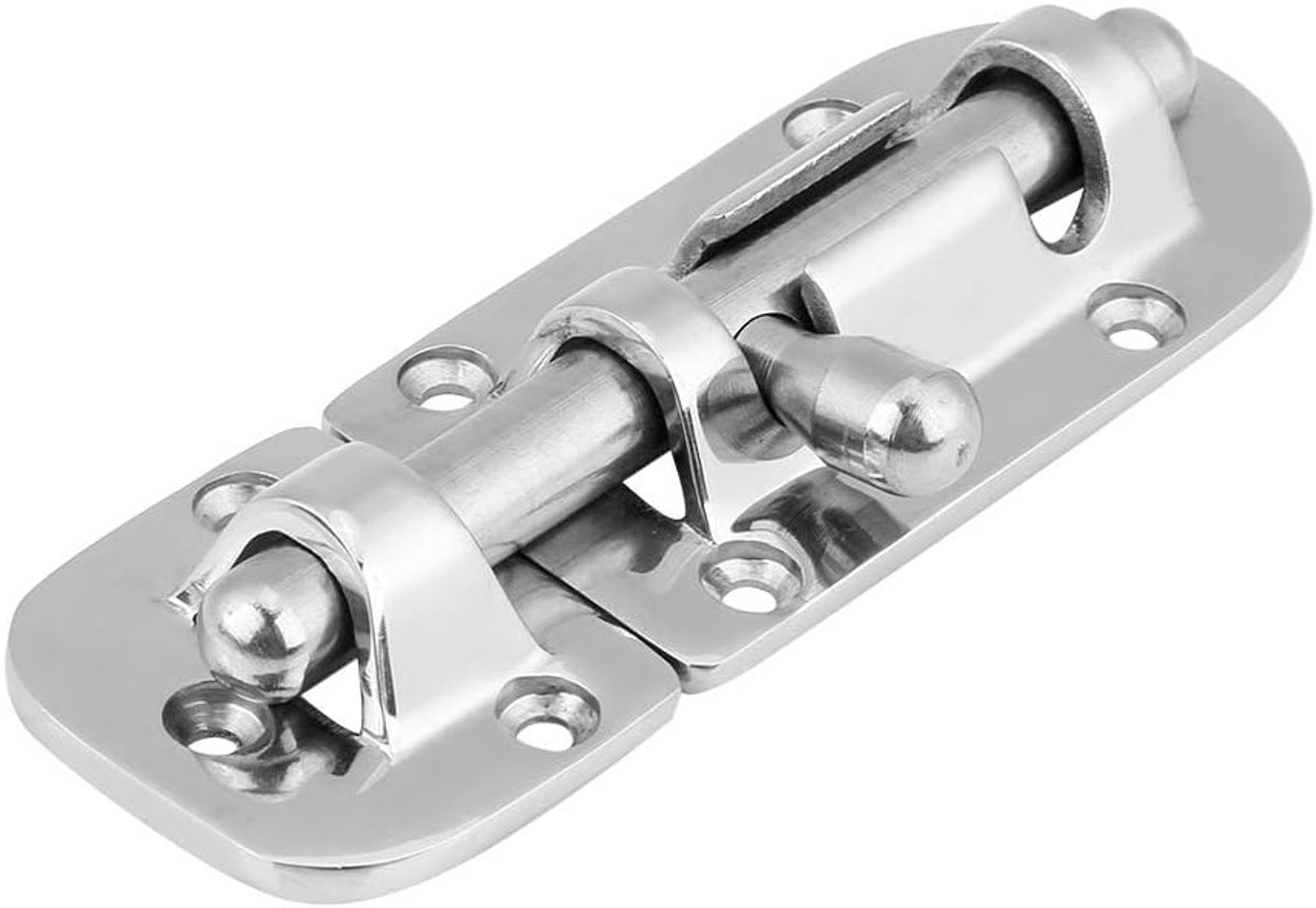 Deur Bout Lock Latch Marine Grade 316 Rvs Deur Raamslot Klink Slide Vat Bolt Sluiting (110mm)