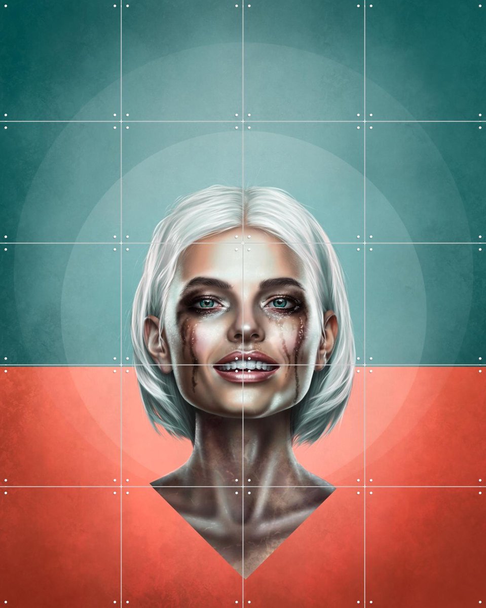 IXXI After The Rain Final, Erik Andreas - 80 x 100 cm - Gratis ophangtool - Grote wanddecoratie en posters - Abstract, Kleurrijk, Geometrische Kunst