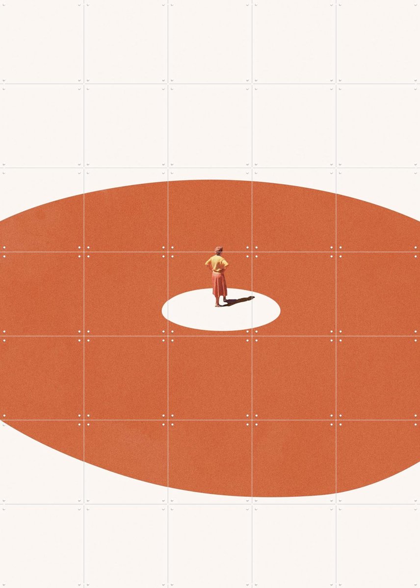IXXI Confidence, Maarten Léon - 100 x 140 cm - Gratis ophangtool - Grote wanddecoratie en posters - Illustraties, Modern, Minimalisme, Digitale Kunst