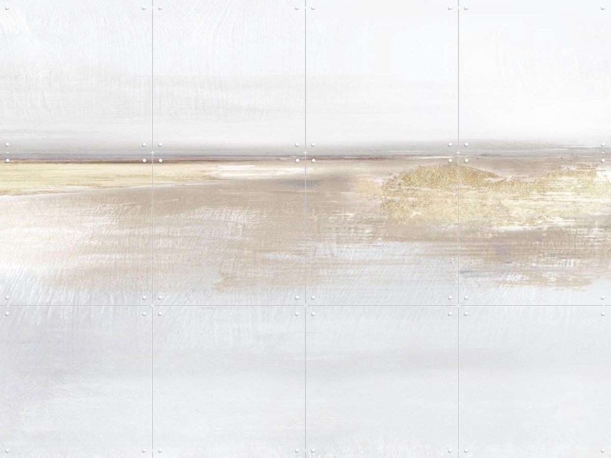 IXXI Gold Light, Dan Hobday & Various - 80 x 60 cm - Gratis ophangtool - Grote wanddecoratie en posters - Abstract, Modern, Kwaststreken, Olieverf