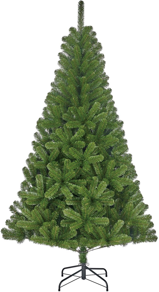 Bol.com Black Box Trees Charlton Kerstboom - Kerstversiering voor Binnen met Natuurlijke Uitstraling - Kunstboom van Zachte PVC ... aanbieding