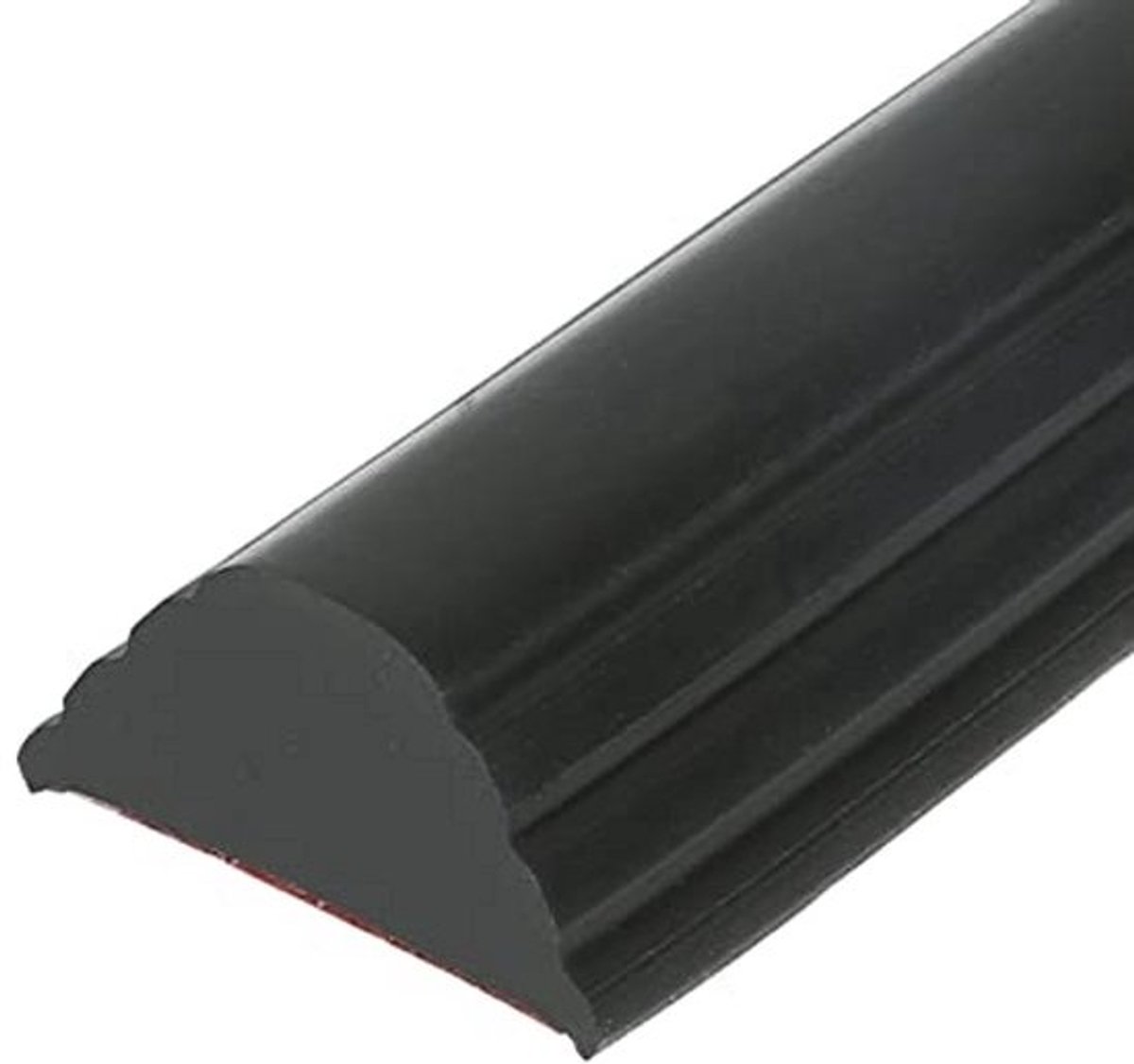 Zijranddrempel, Waterbarrière voor Douche, Zelfklevende Flexibele Silicone Vloerdrempel, Waterdichte Strips voor Scheiding van Nat en Droog (Zwart, 1M)