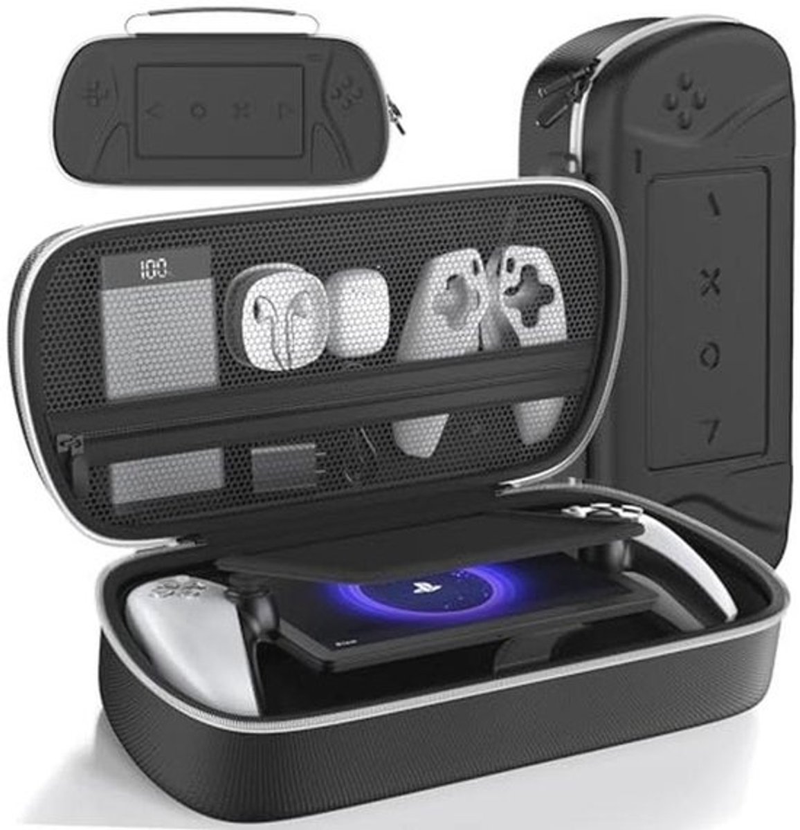 Harde Draagtas Compatibel met Play Portal Remote Player - PS Portal Hoes met Ritsvak voor Accessoires