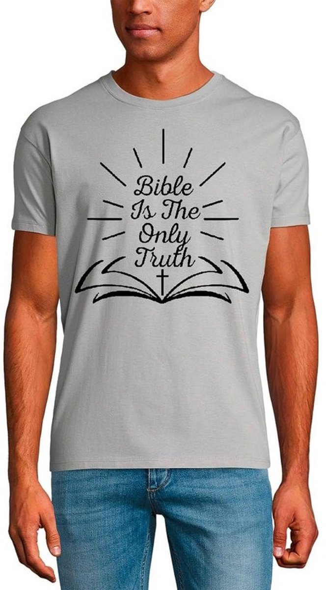Heren T-shirt met Inspirerende Bijbeltekst: Hij Geneest Het Gebroken Hart