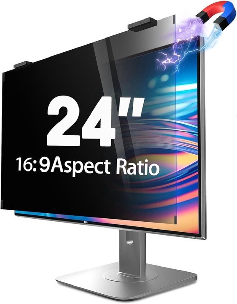 Magnetisch Privacyfilter 24 inch Monitor - Anti-Blauw Licht & Anti-Verblinding