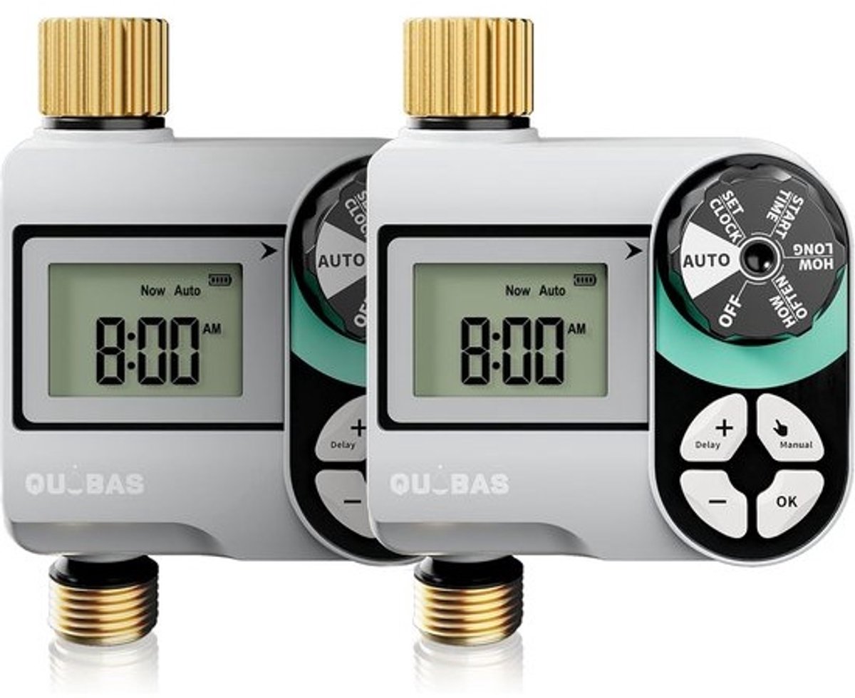 Digitale Watertimer voor Tuinbesproeiing - Programmeerbare Sprinkler Controller met Groot LCD-display