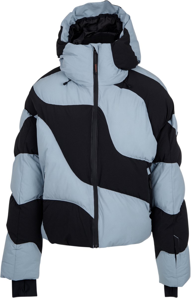 Brunotti Maryski- Skijas Dames Pale Ski Jas Wintersport Boxy Fit Extra Warme Isolatie Skipashouder Blauw