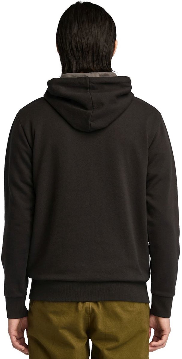 Timberland Oyster River Brushed Back Zip Hoodie - Heren Jacke mit Kapuze Zwart TB0A2GCJ-X65 , Maat: XL