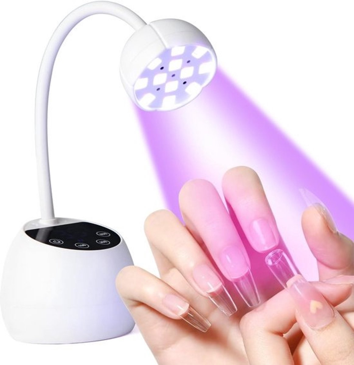 Zwanenhals UV Nagellamp 36W Oplaadbaar met Timer en Sensor voor Gel Nagel Drogen