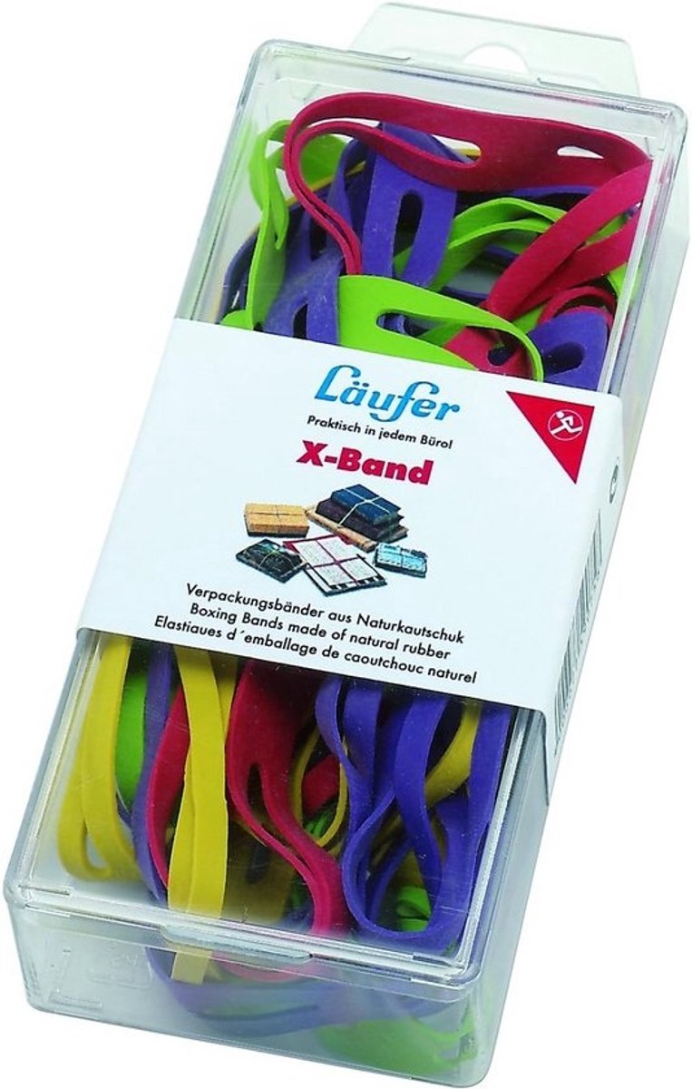 Kleurrijke Elastische Kruisbanden X-Vorm Bundelbanden Diameter 85 mm 30g Doos
