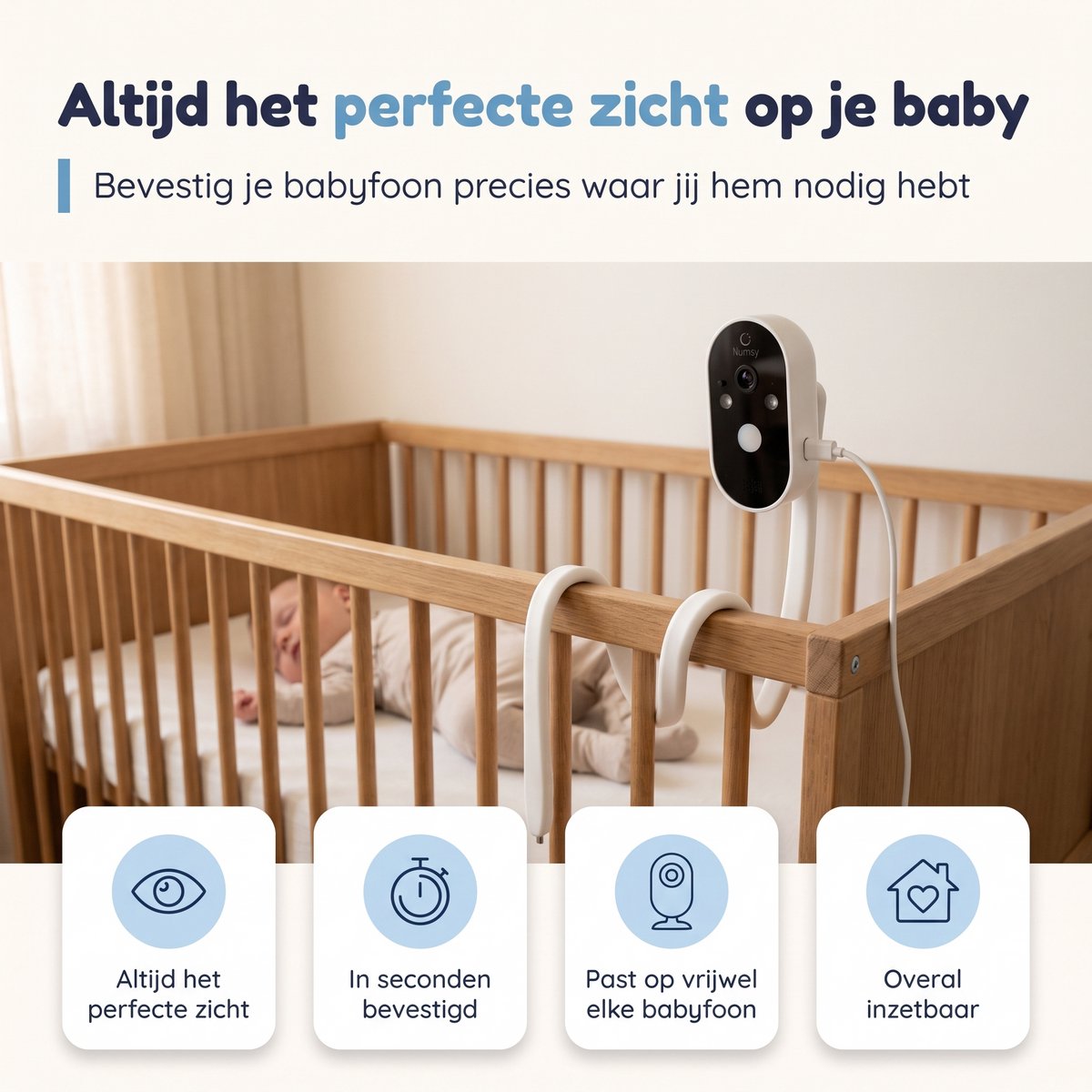 Numsy Flexibele Babyfoonhouder voor Camera - afbeelding 2