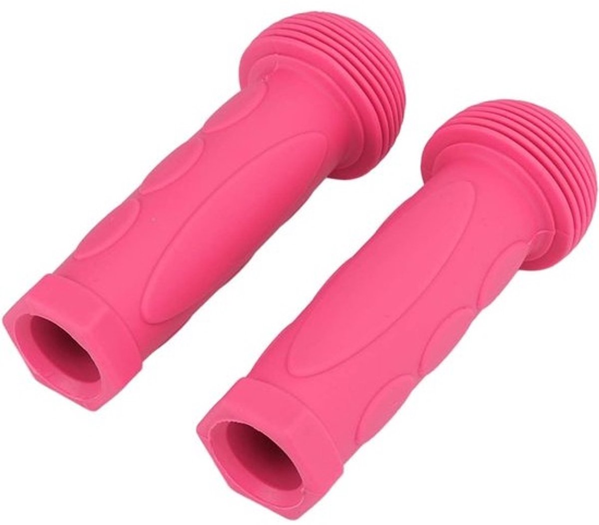 Kinderfietsgrepen - Rubber handvatten - Veilig rijden - Antislip textuur - 12 cm lengte - Roze