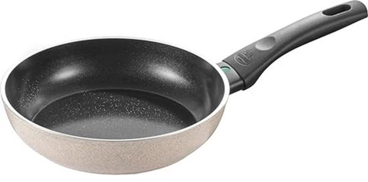Frituurpan 20 cm Aluminium Voor Inductie met Keramische Antiaanbaklaag