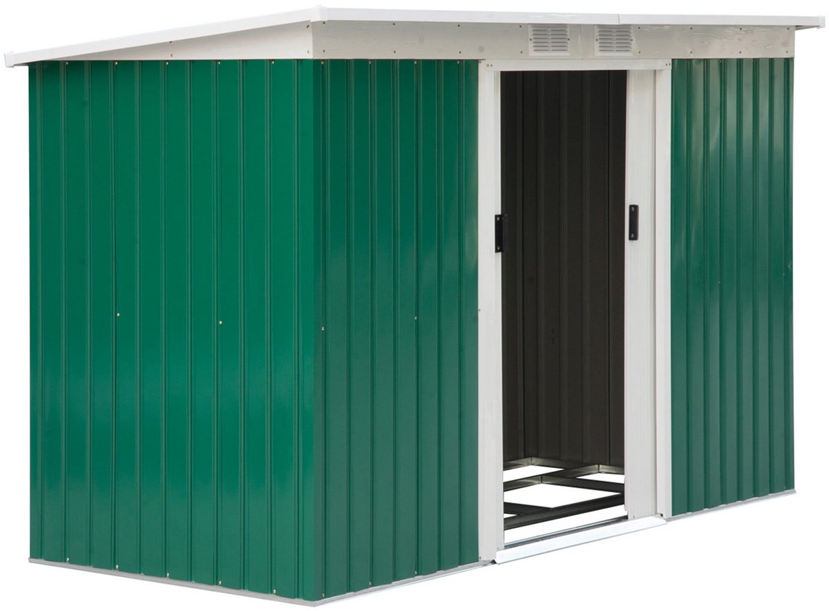 4goodz Metalen Gereedschapsschuur 6,3m³ 280x130x172 cm met fundering