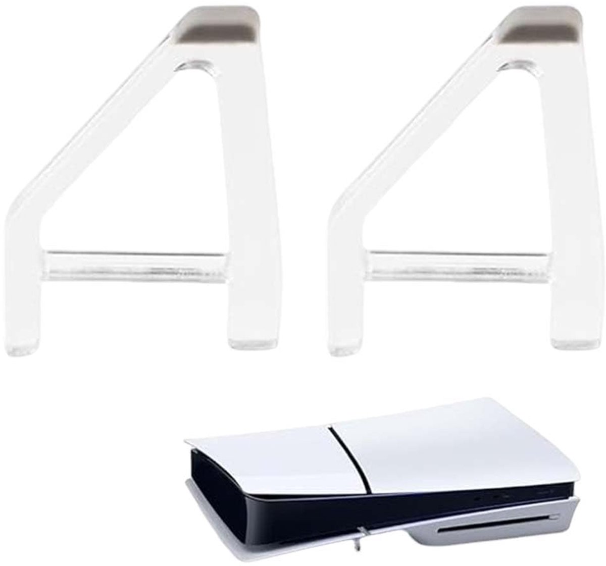 Eenvoudige koelvoeten, 2 stuks standaard voor PS5 Slim voor PS5 Pro, horizontale plaatsing houder voor PS5 Slim - ShopVlot