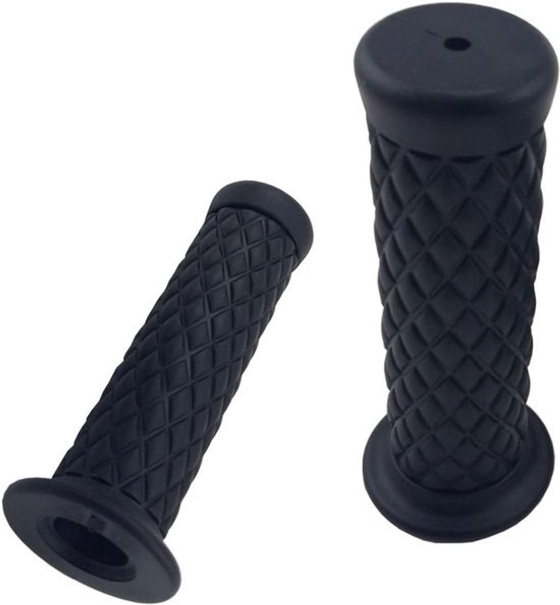 Motorcycle Handvatten - Stuur Handvatten - Comfortabel Rijden - Zachte Rubber Grip - 22 mm - Zwart