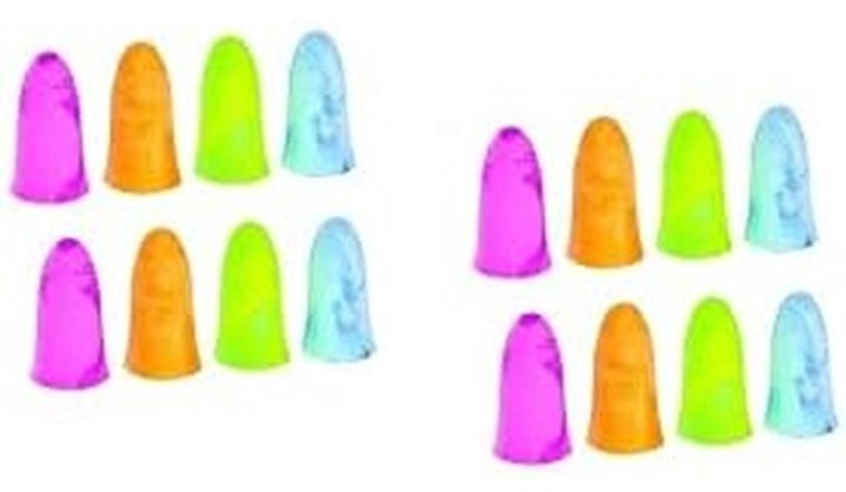 OHROPAX Color Schuimstof Oordoppen - 16 Stuks - Wegwerp - 28-30 dB - Voor Volwassenen en Kinderen vanaf 12 Jaar - Voor Lawaaibestrijding en Ontspanning