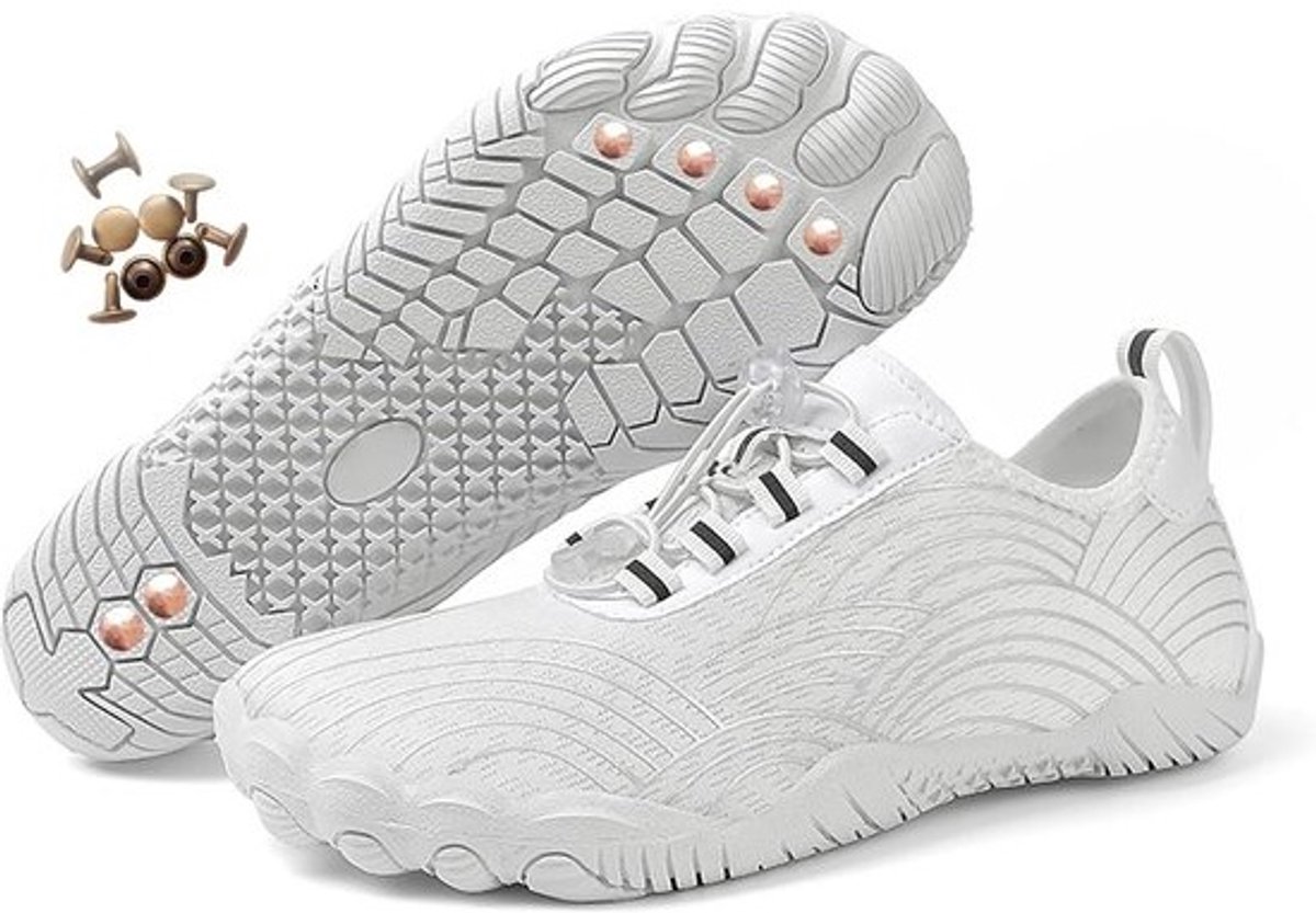 Koperen Aardingsschoenen | Waterdichte Anti-Slip Blotevoetschoenen voor Mannen en Vrouwen | Comfortabele Wandelschoenen
