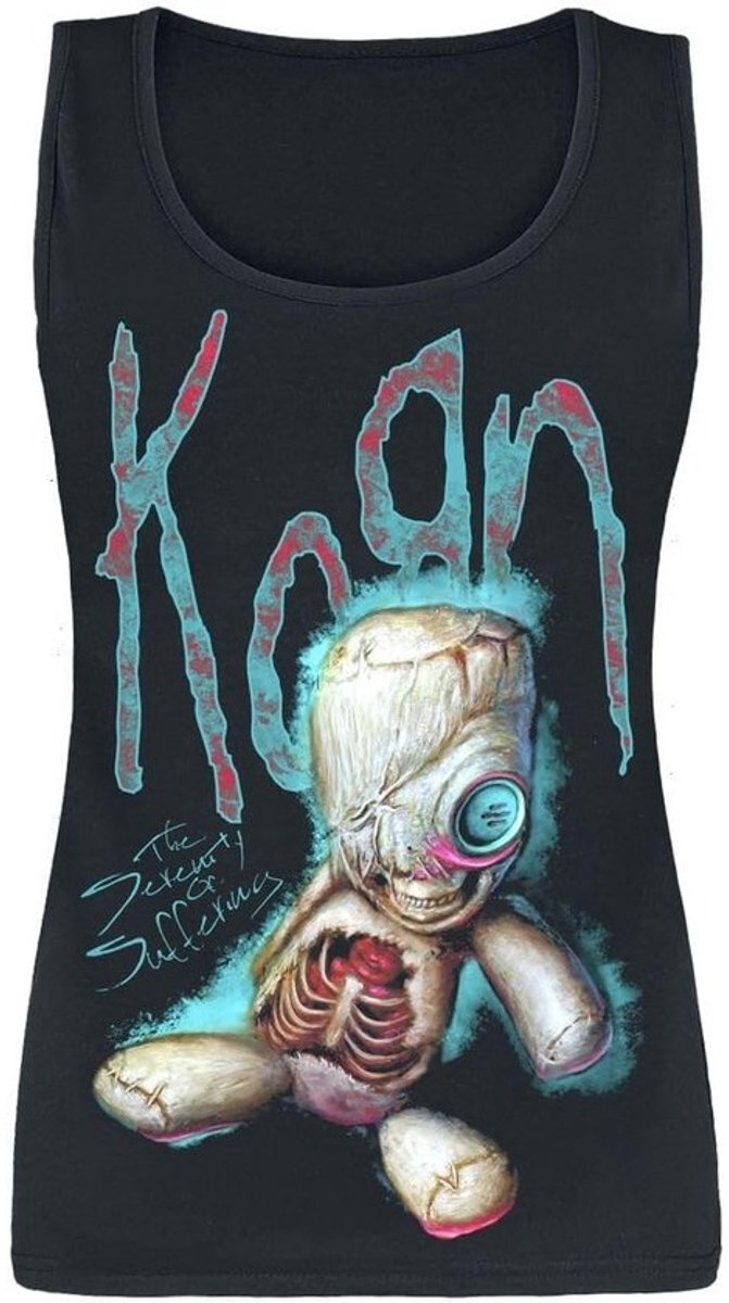 Zwart T-Shirt met Bandprint 'New Doll' voor Dames - Officieel Fan Merchandise