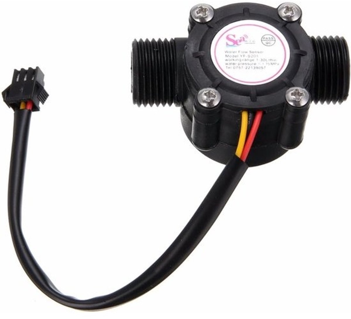 Waterstroom Sensor - Flowmeter Meter - Water Meten - 1-30 L/min Bereik - G1/2 Inch