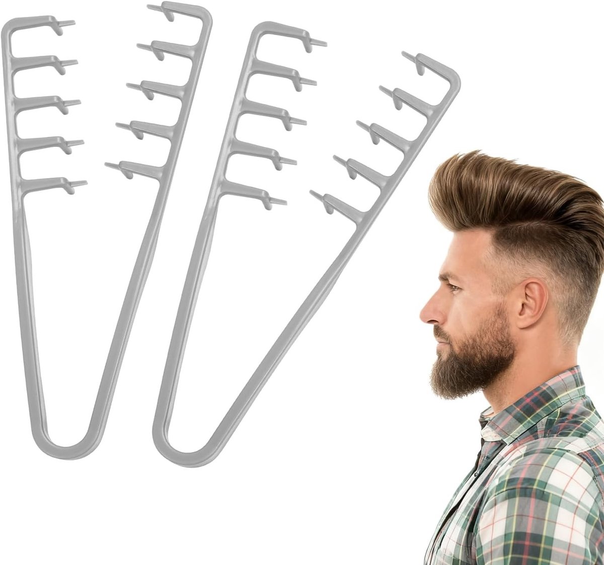 Stylingkam - Zwart - Breed - Professionele Kapperskam voor Volume en Textuur - Voor Heren en Dames