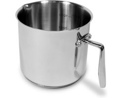 Roestvrijstalen melkpan voor inductie - 14 cm diameter - ideaal voor koken