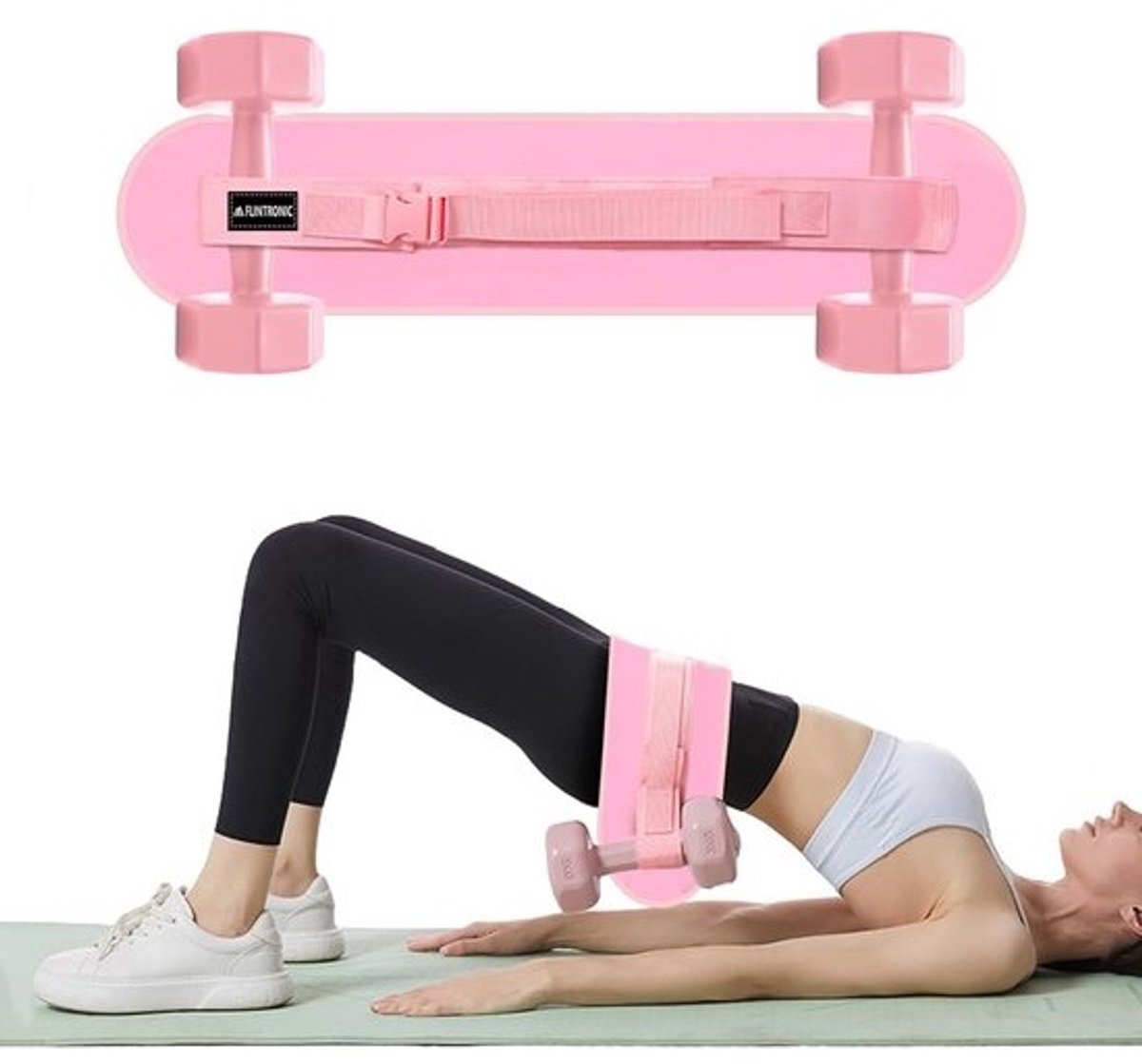 Heupgordel voor Gewichtheffen met Dumbbells en Kettlebells voor Gluteoefeningen