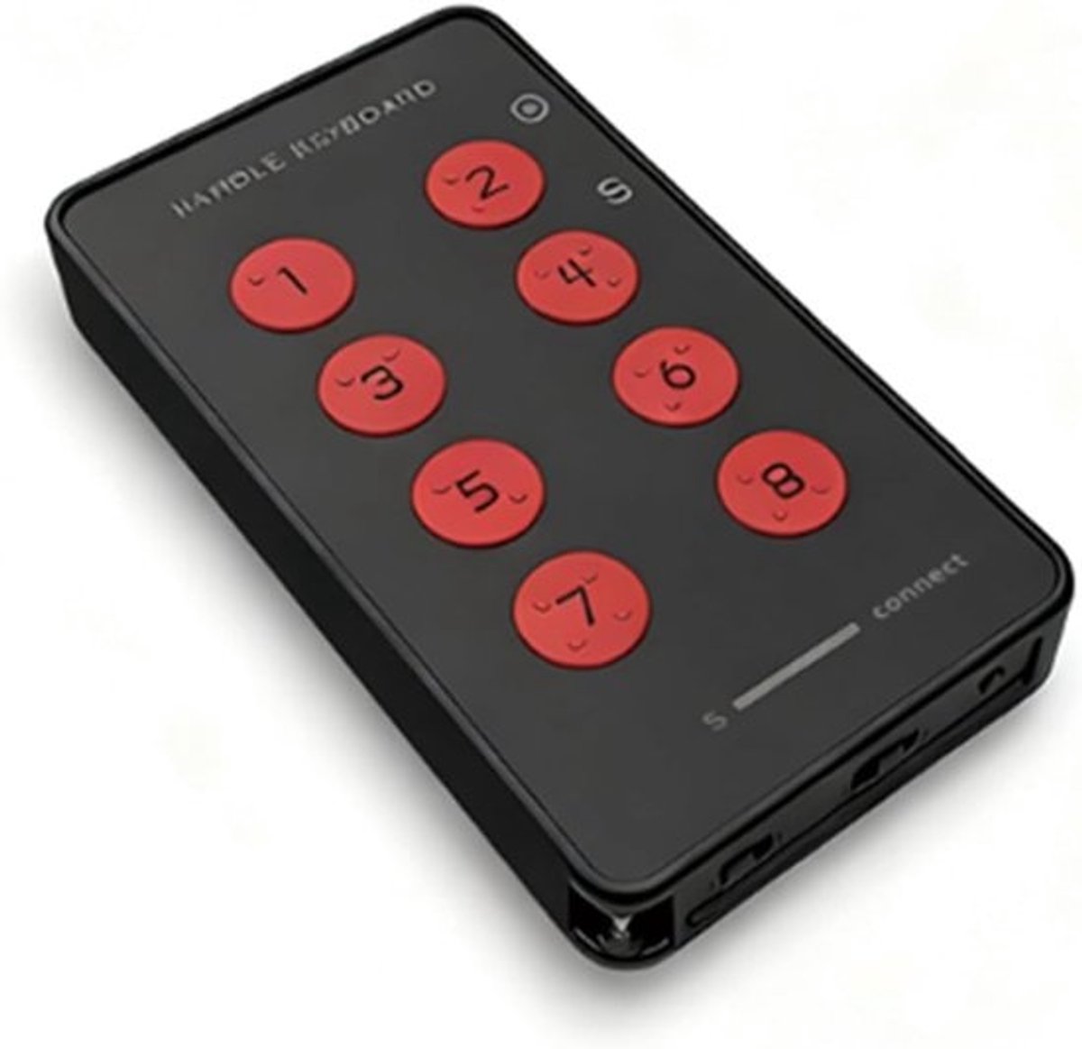 Programmeerbaar Handtoetsenbord - Macro Toetsenbord - Snelkoppelingen Instellen - 8 Herprogrammeerbare Toetsen - Compact Formaat