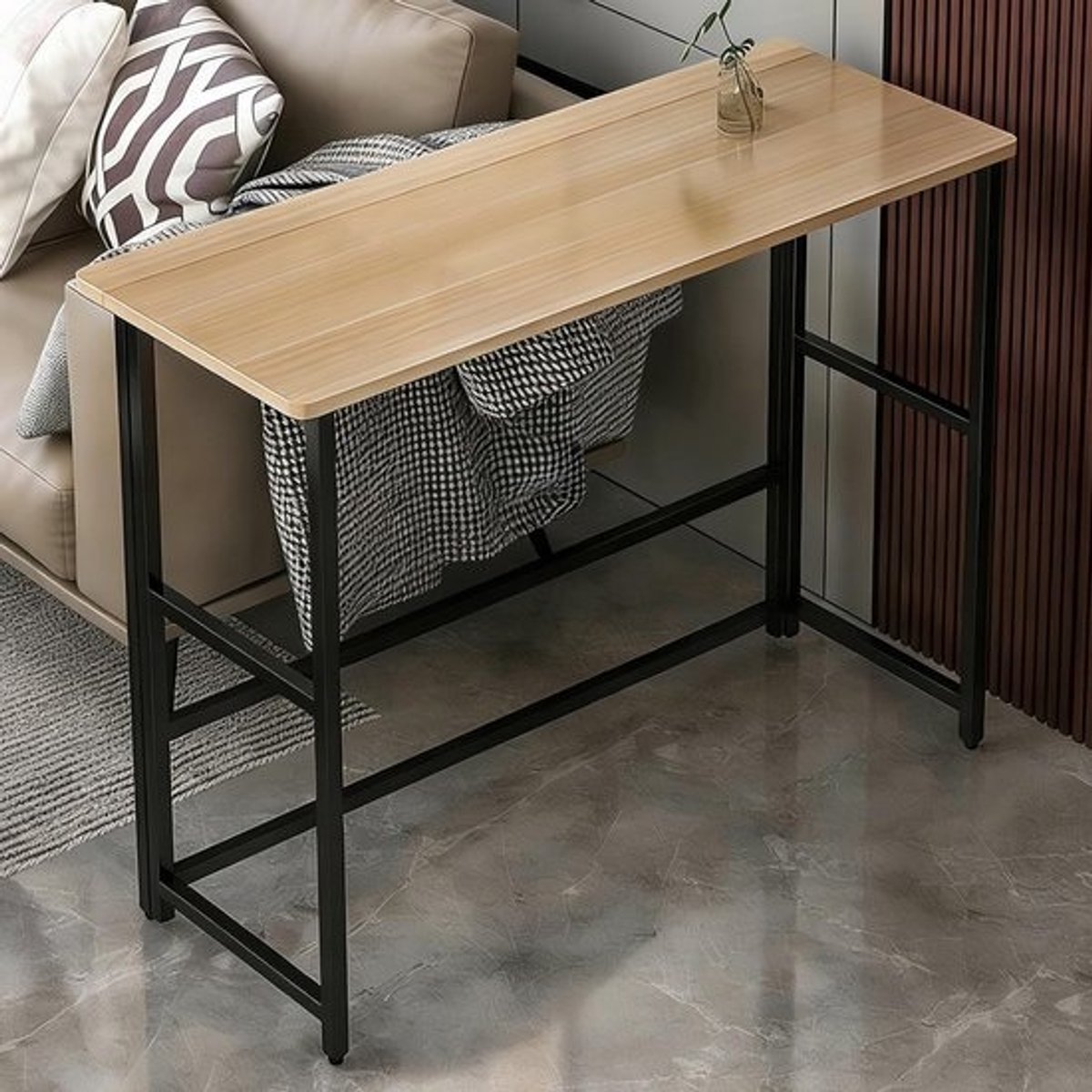 Hoge Bartafel - Aanrecht Hoogte Tafel - Multifunctioneel Gebruik - Inklapbaar Ruimtebesparend - 100x50x108cm