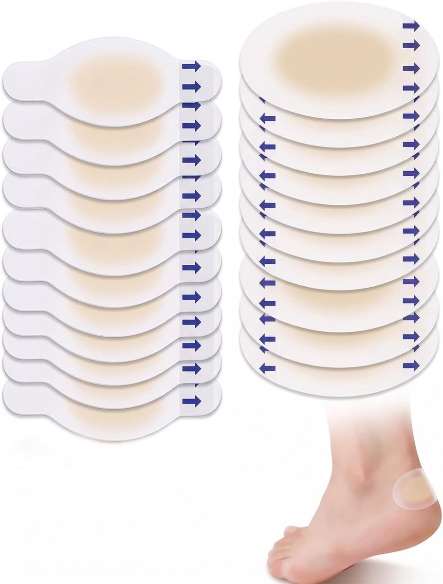 Extra sterke hydrocolloïde blaasverbanden voor hielen en tenen, verlichting bij blaren, 20 stuks voor gevoelige voeten