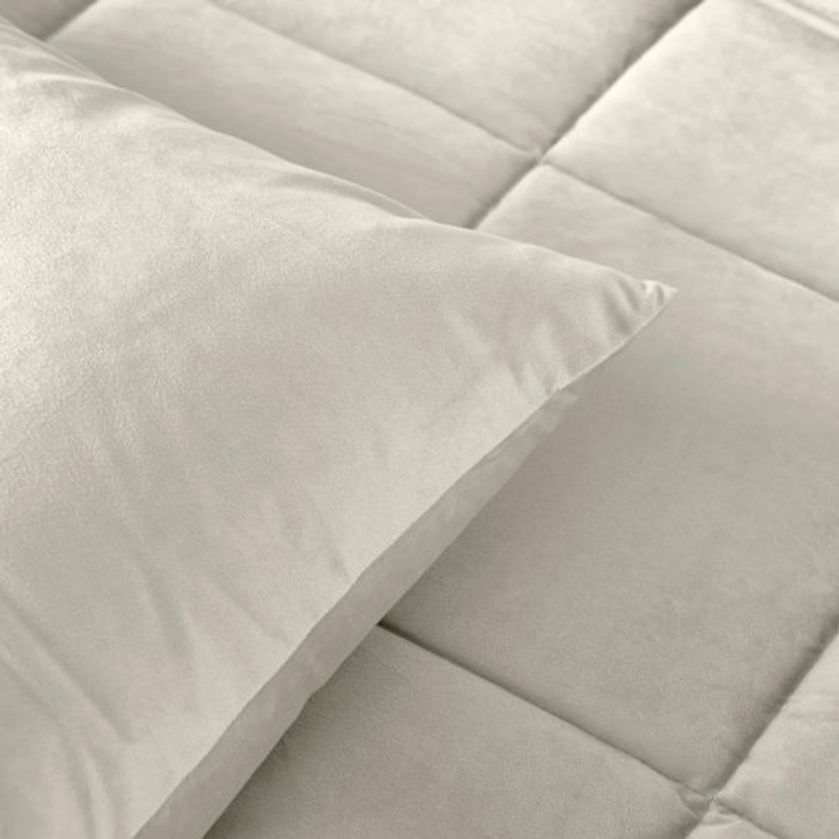 Dekbed zonder hoes - Zacht Velvet - Crème - 140 x 200 - Wasmachine en droogtrommel