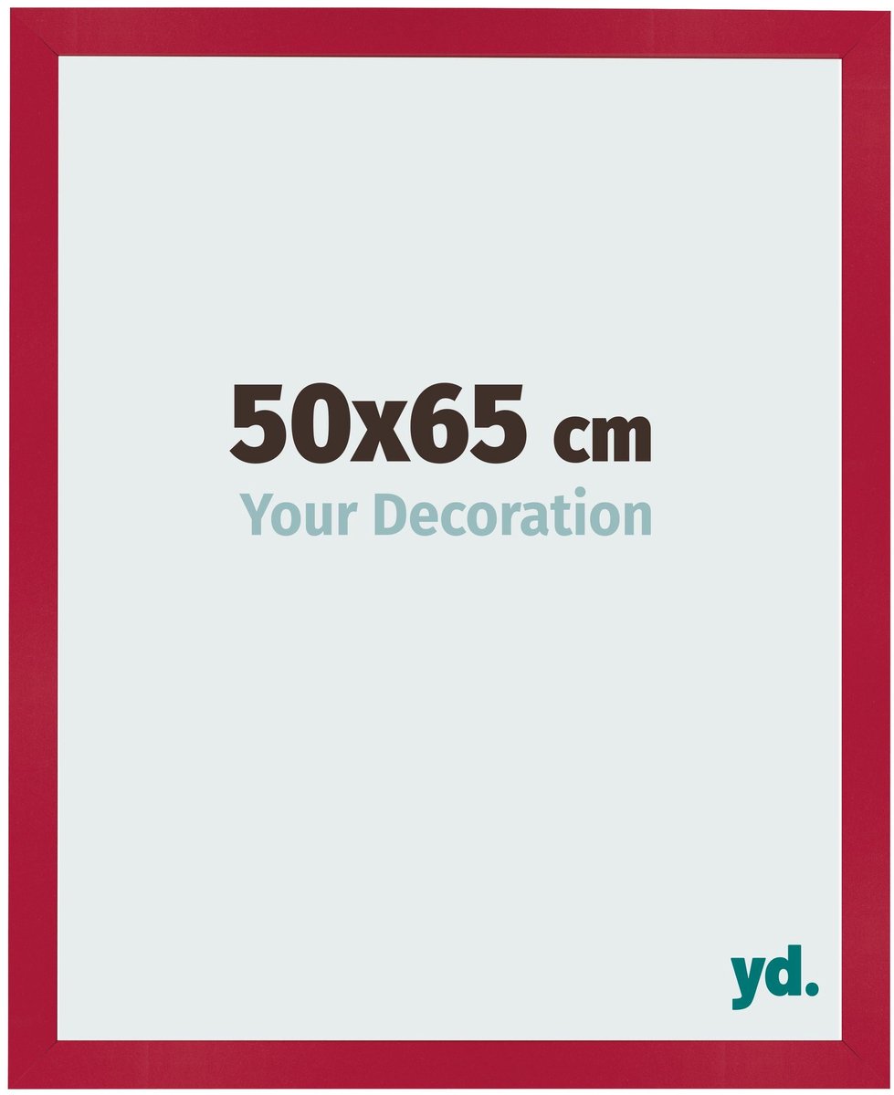 Your Decoration - Fotolijst 50x65 cm - MDF - Rood - Bologna
