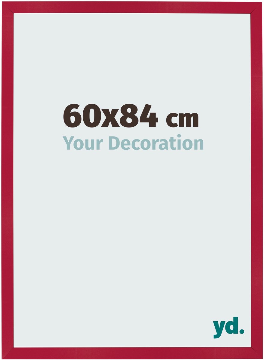 Your Decoration - Fotolijst 60x84 cm - MDF - Rood - Bologna