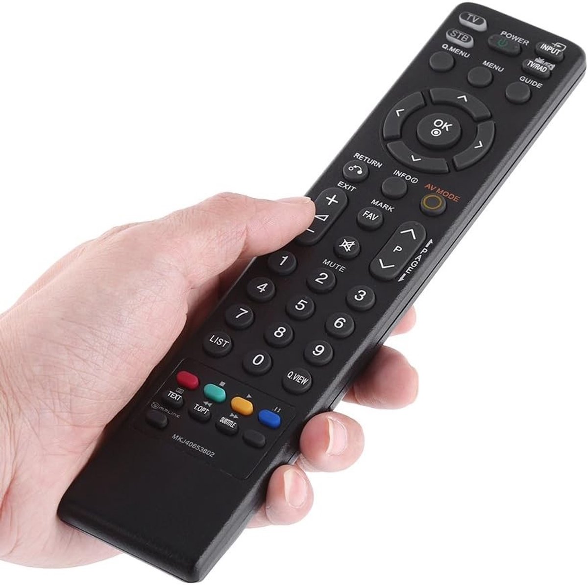 Vervangende afstandsbediening voor LG TV - Compatibel met MKJ40653802, eenvoudig in gebruik en duurzaam