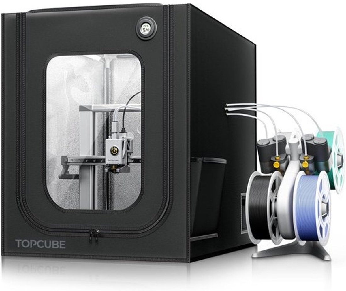 3D-printer behuizing voor Bambu Lab A1 met LED verlichting en temperatuurregeling 550x600x670mm