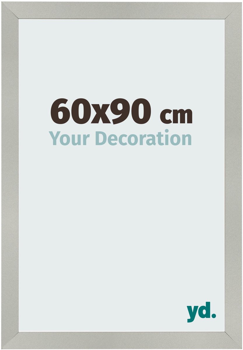 Your Decoration - Fotolijst 60x90 cm - MDF - Zilver Mat - Bologna