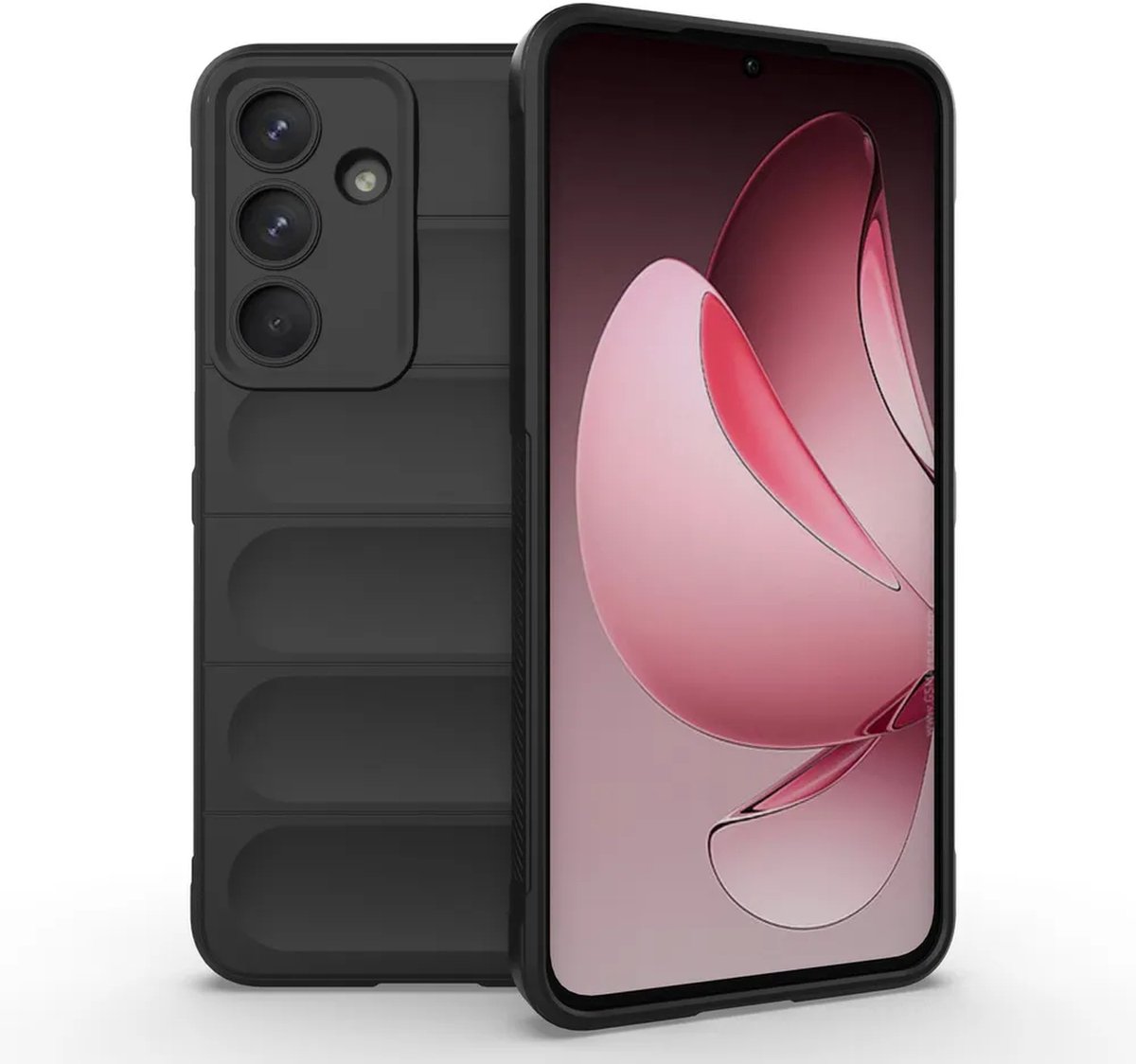 MobyDefend Hoesje - Geschikt voor Samsung Galaxy S26 FE - TPU Gripcase - Zwart