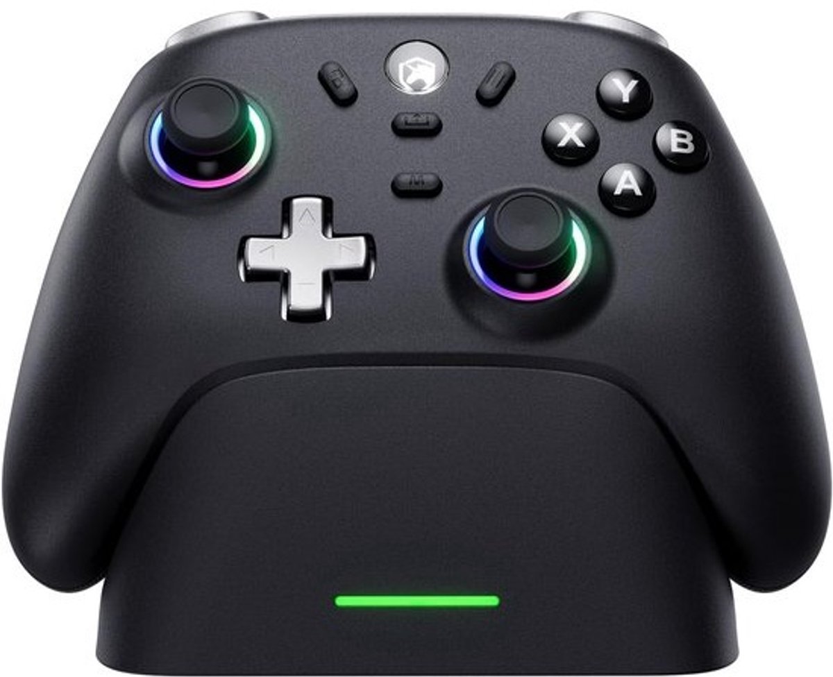 Draadloze Gaming Controller met Laadstation en Hall Joysticks - 2.4GHz, Bluetooth & Kabel