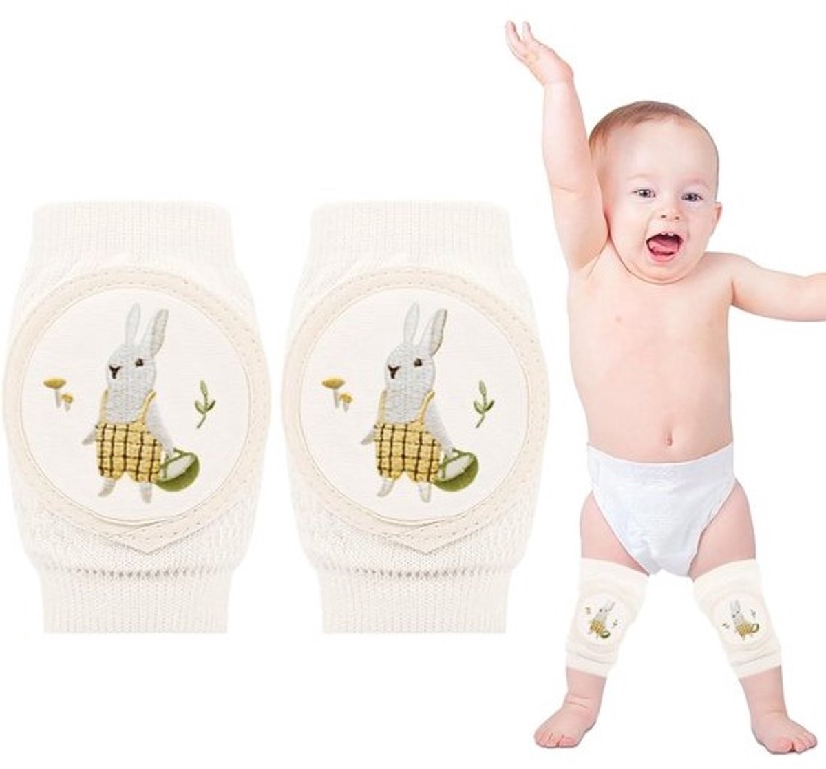 Ademende Kniebeschermers voor Baby's en Peuters (0-3 Jaar) - Bescherming tijdens Kruipen