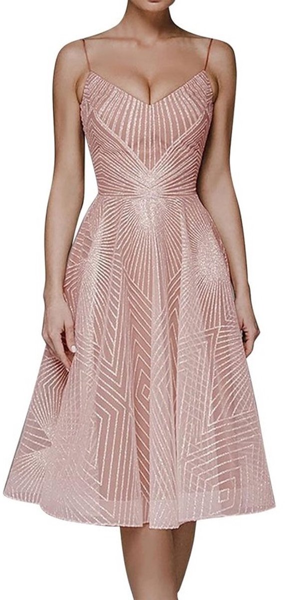 Vrouwen Vintage Petticoat Zomerjurk - Rockabilly Cocktail en Avondjurk met Polka Dots