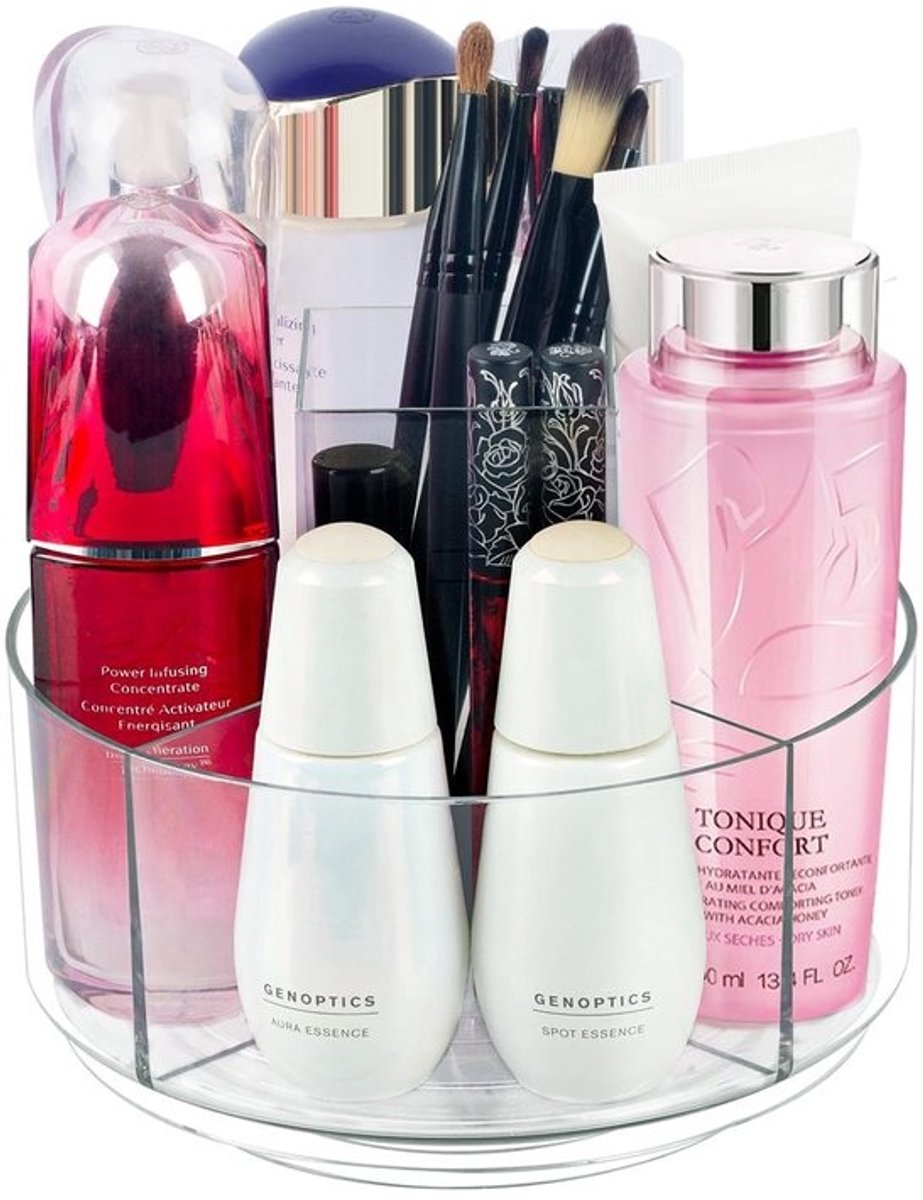 360 ° Roterende Make-up Organizer - Cosmetische Opbergdoos voor Badkamer - Transparant