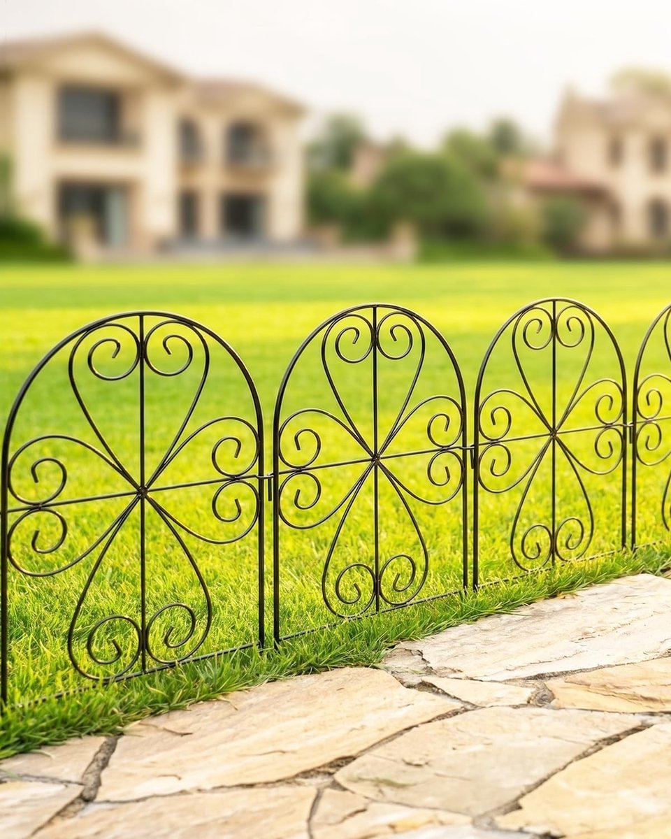 Decoratieve Tuinhekje 59cm Hoog x 32cm Breed - Ideaal voor Tuin, Balkon en Bloembedden