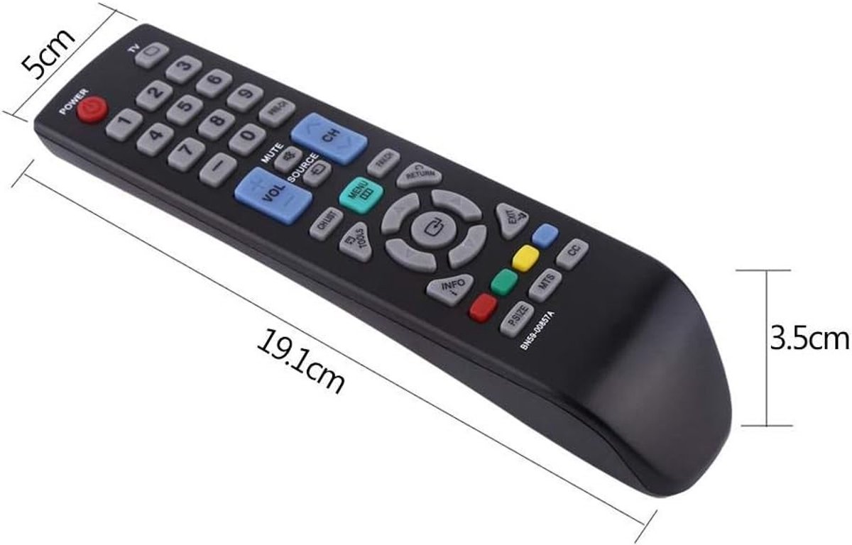 Universele Vervangende Afstandsbediening voor Samsung TV - Compatibel met BN59-00865A, BN59-00942A, Geschikt voor Diverse Modellen, Eenvoudig in Gebruik